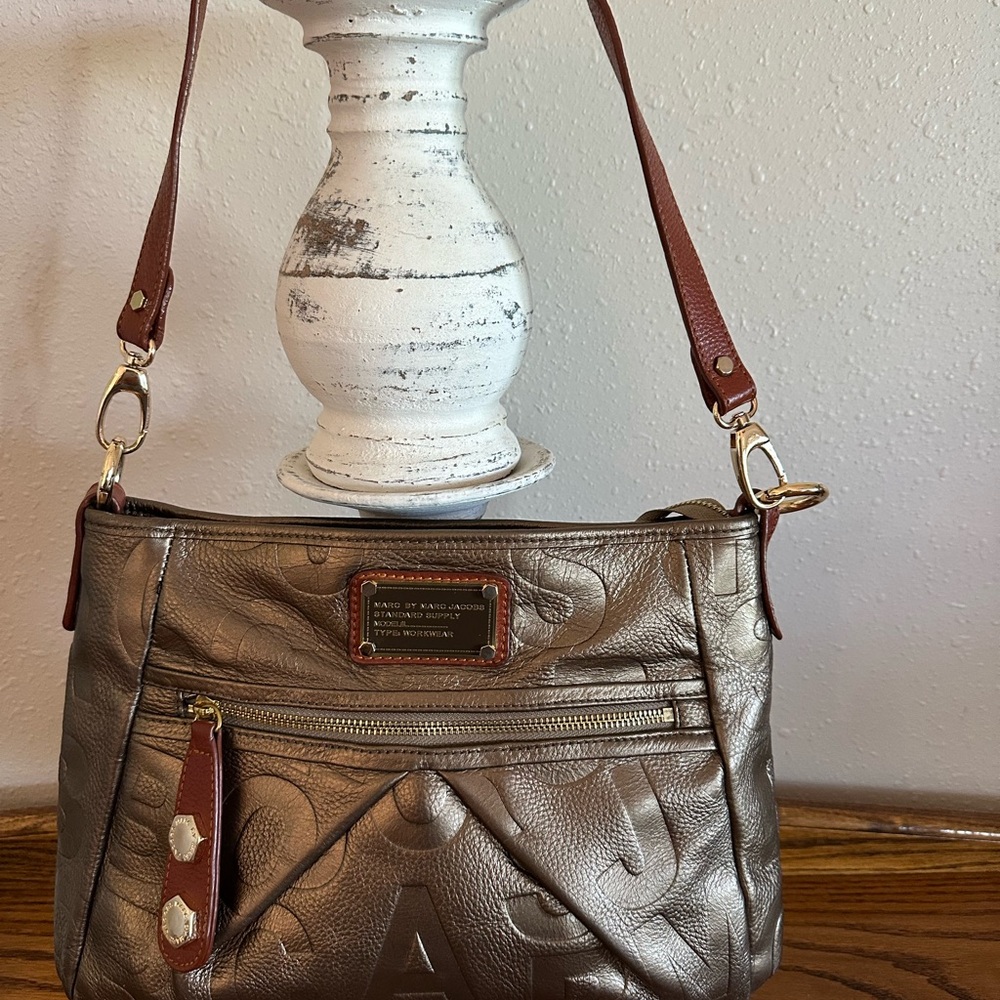 Marc Jacobs Metallic Bronze Shoulder Bag